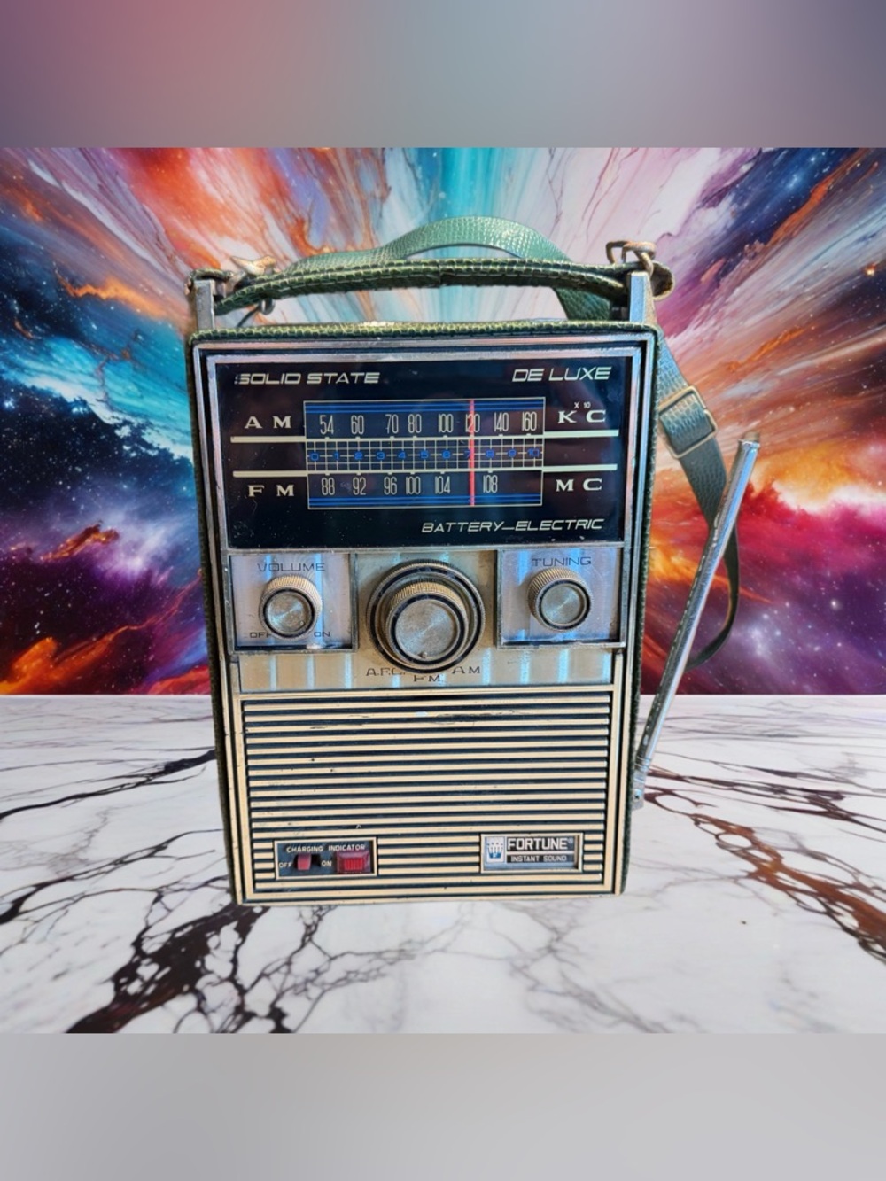 Vintage Solid State GATOR SKIN Fortune Instant Sound Am/fm Radio Tested Works🔥